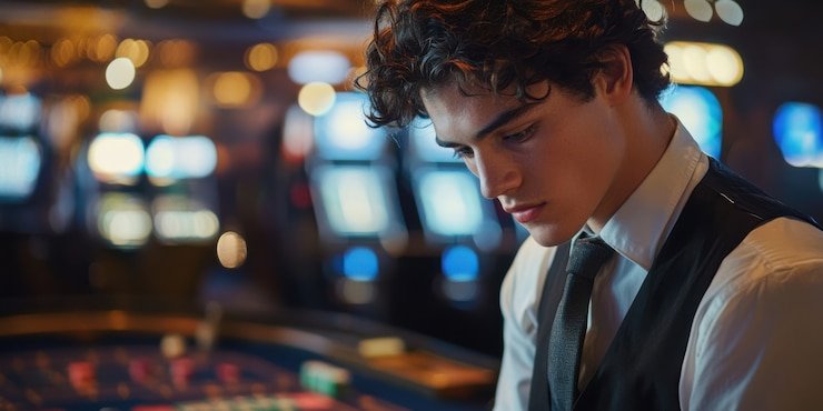 Antarmuka permainan Joker Gaming di cina bos menampilkan gulungan, kontrol taruhan, dan informasi pembayaran